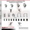 Service Caster 4 Inch 316SS Thermoplastic Rubber Swivel 1-7/8 Inch Stem Caster Set Brake SCC SCC-SS316EX20S414-TPRB-TLB-178-4 - alternate 4